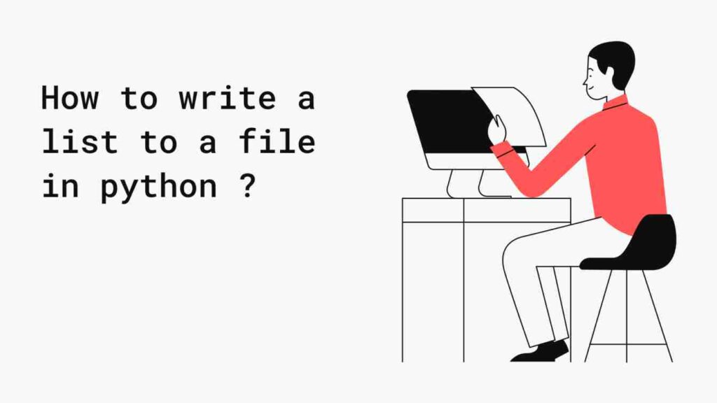 how to write a list to a file in python