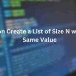 python create a list of size n