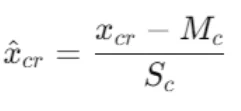 Normalization formula